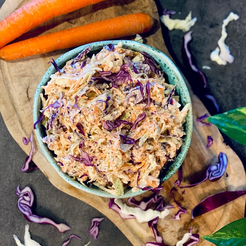Coleslaw, oil-free