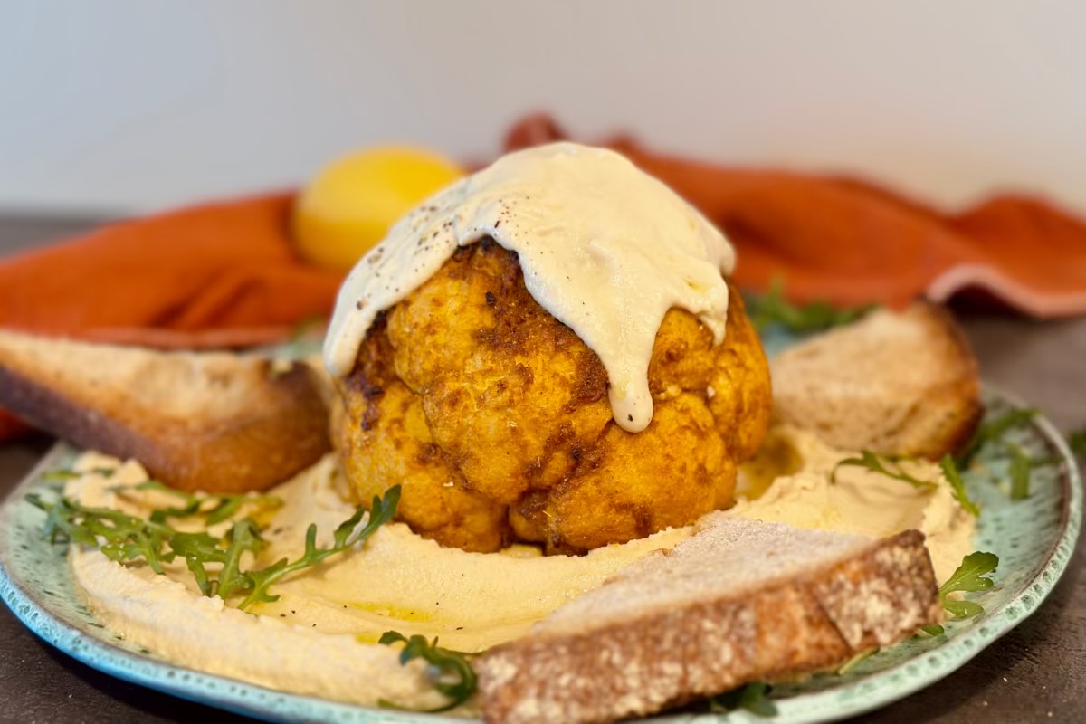 Middle Eastern Whole Roasted Cauliflower