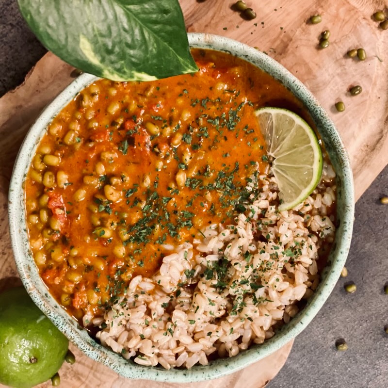 Mung and Coconut Curry